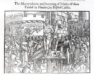 The Martydome and Burning of Master William Tindall (c.1494-1536) in Flanders, by Filford Castle, from 